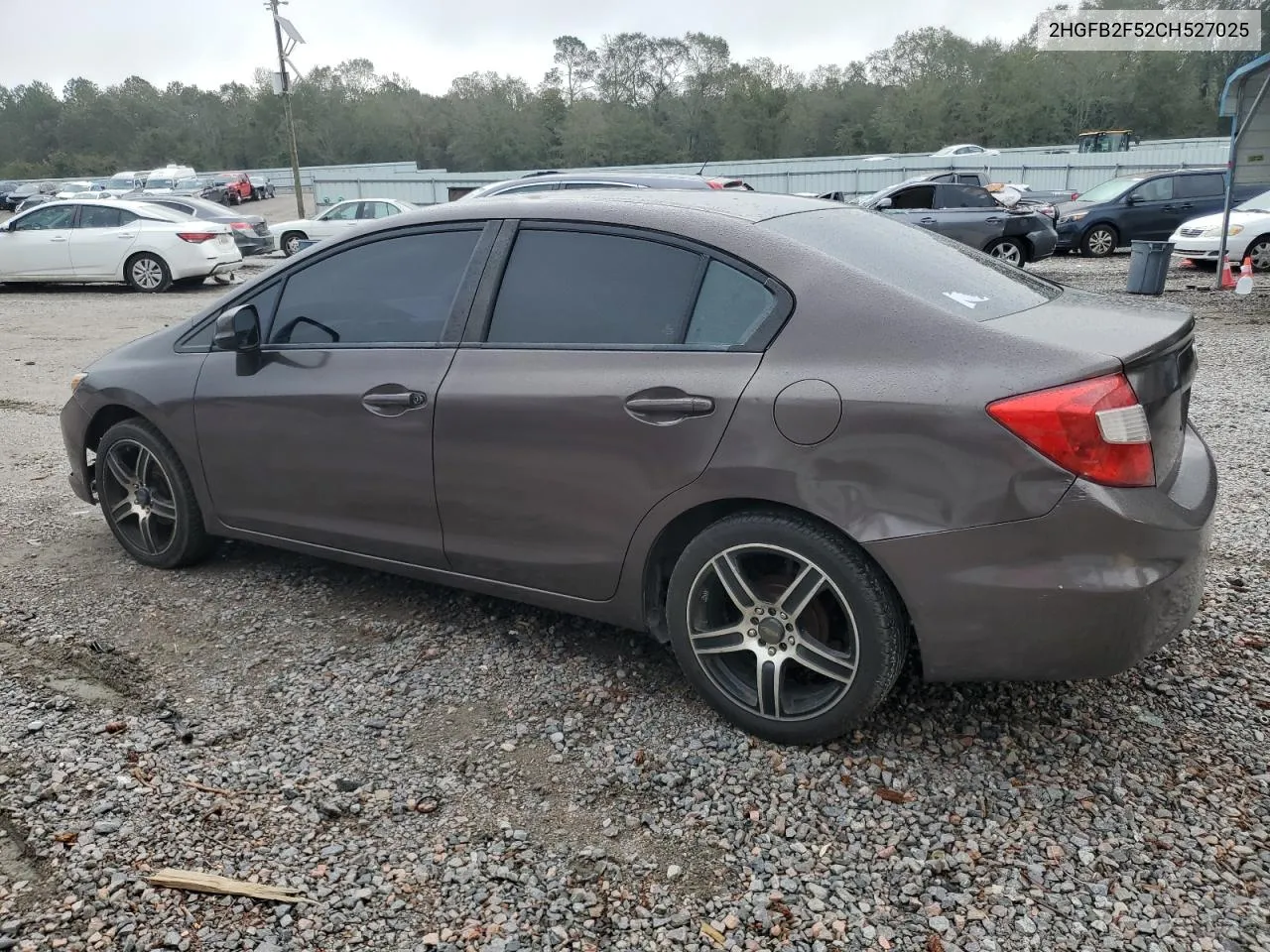 2012 Honda Civic Lx VIN: 2HGFB2F52CH527025 Lot: 79544064