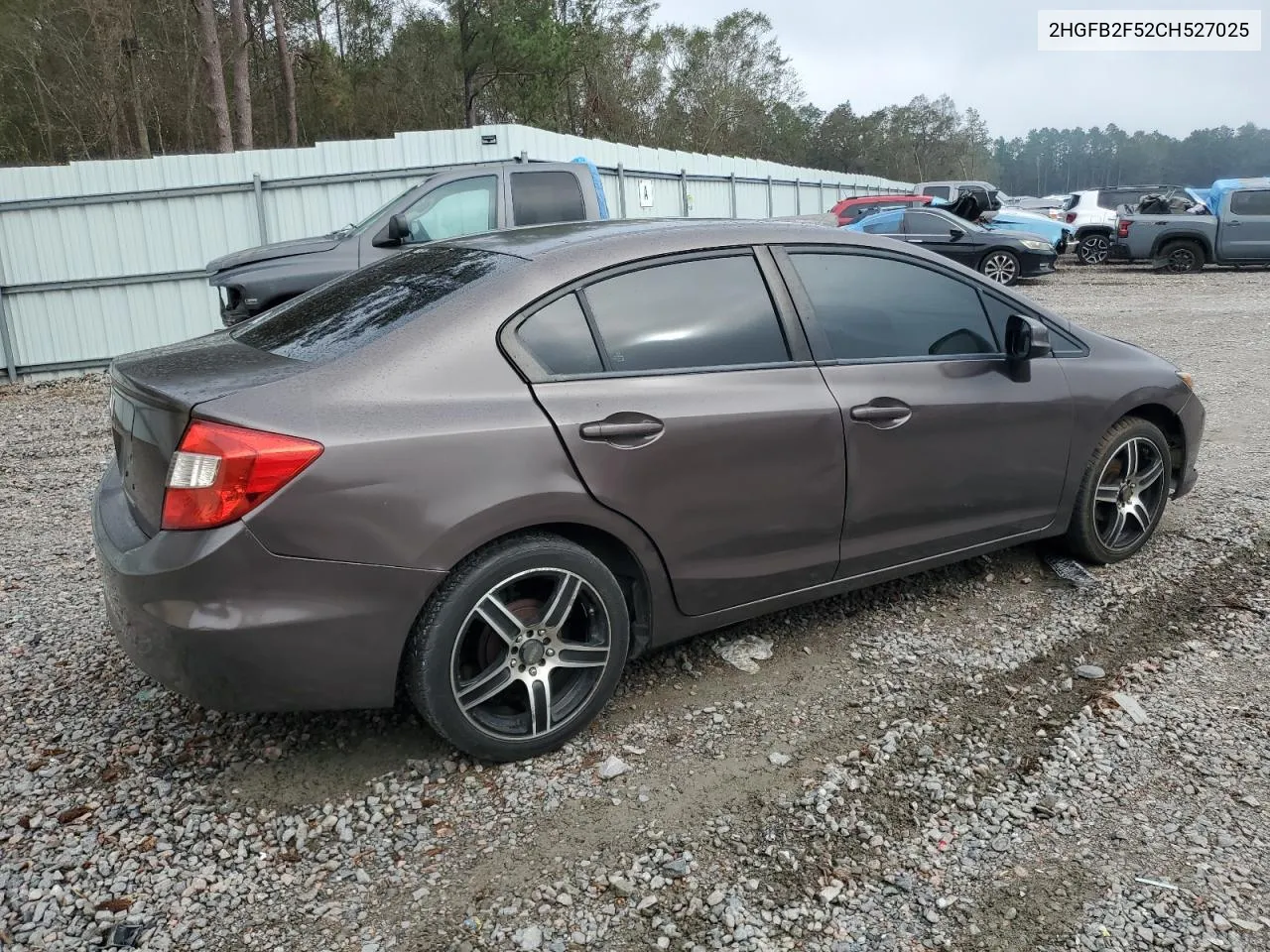 2012 Honda Civic Lx VIN: 2HGFB2F52CH527025 Lot: 79544064