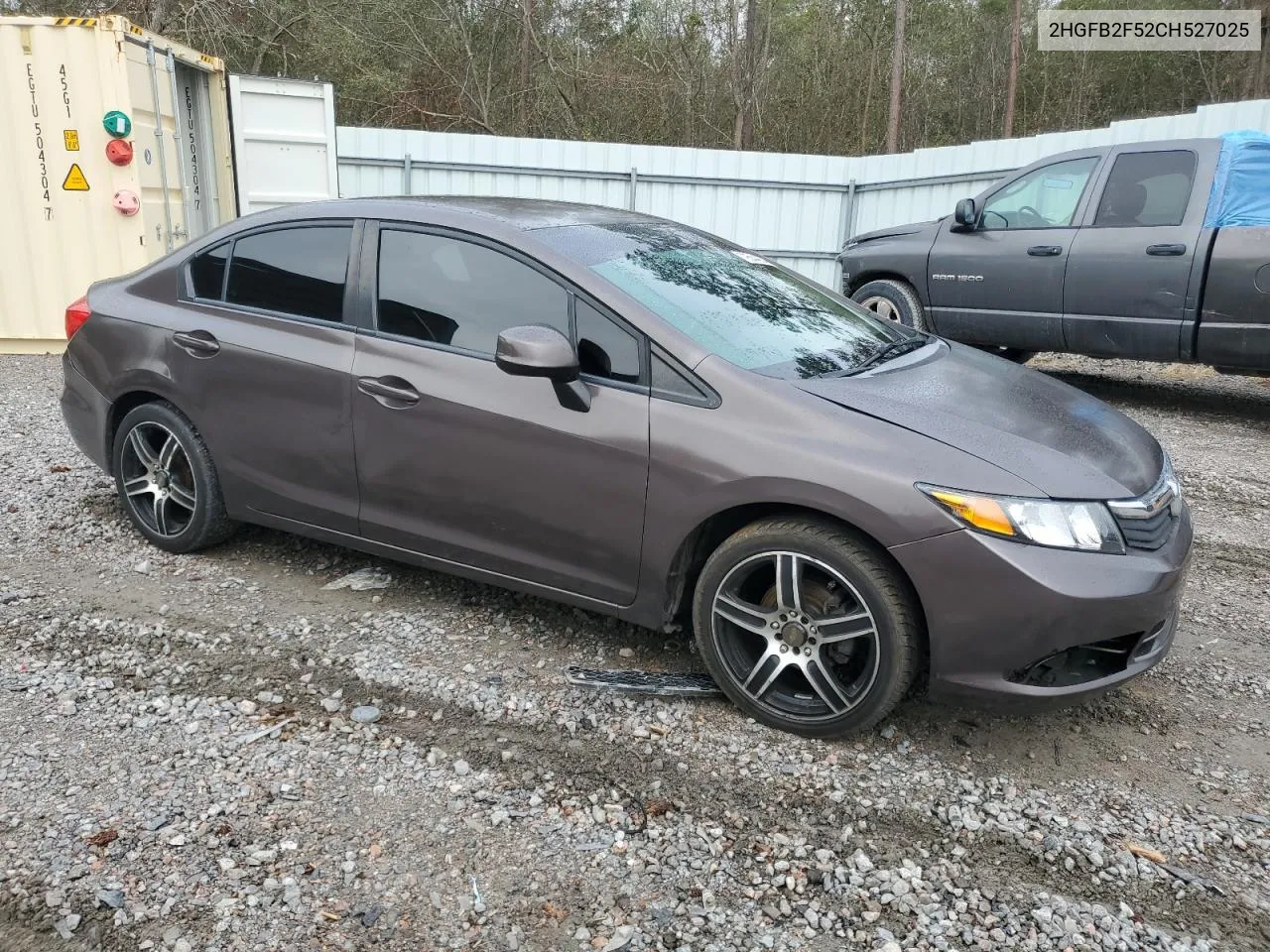 2012 Honda Civic Lx VIN: 2HGFB2F52CH527025 Lot: 79544064