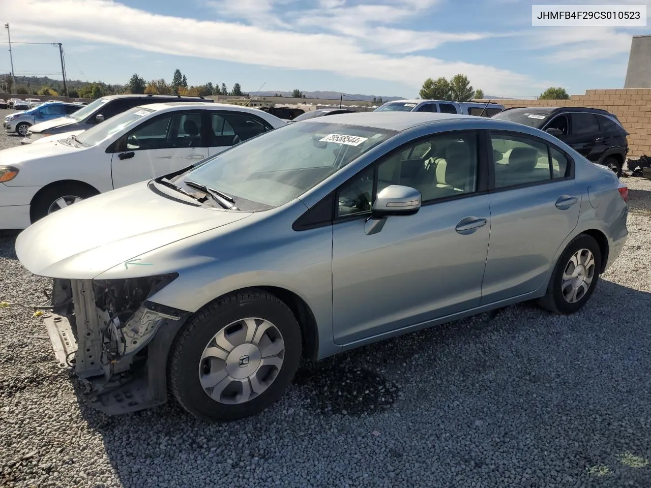 2012 Honda Civic Hybrid VIN: JHMFB4F29CS010523 Lot: 79558544