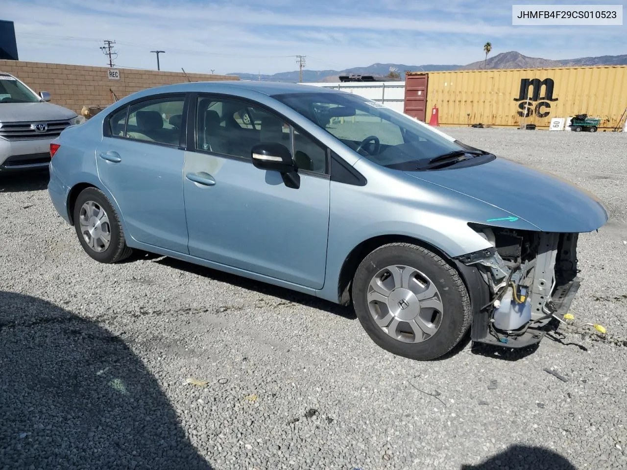 2012 Honda Civic Hybrid VIN: JHMFB4F29CS010523 Lot: 79558544