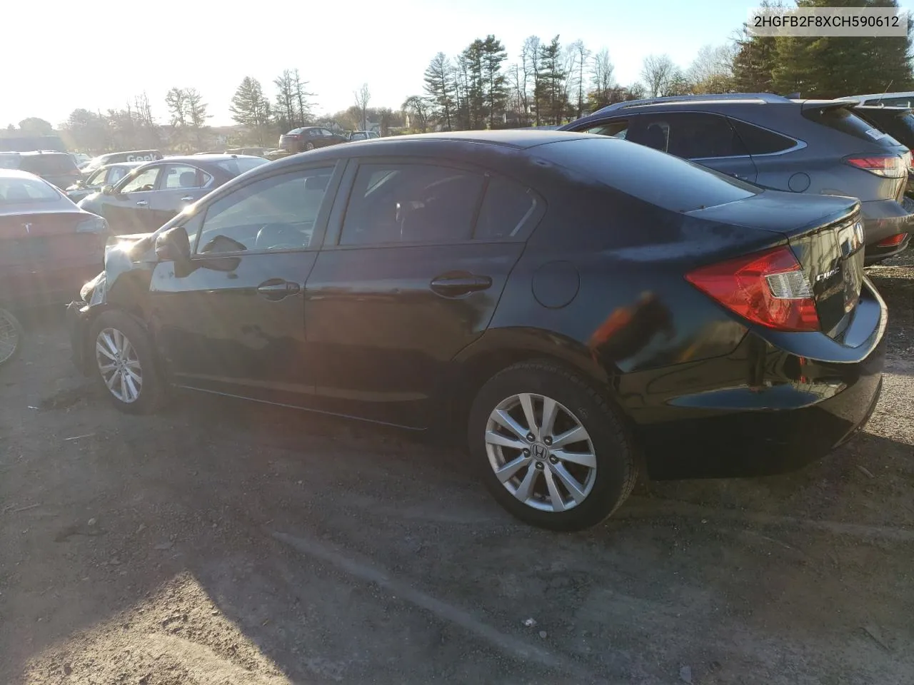 2012 Honda Civic Ex VIN: 2HGFB2F8XCH590612 Lot: 80084494