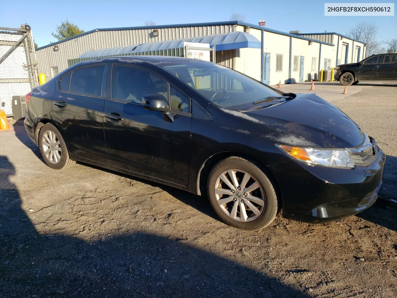 2012 Honda Civic Ex VIN: 2HGFB2F8XCH590612 Lot: 80084494