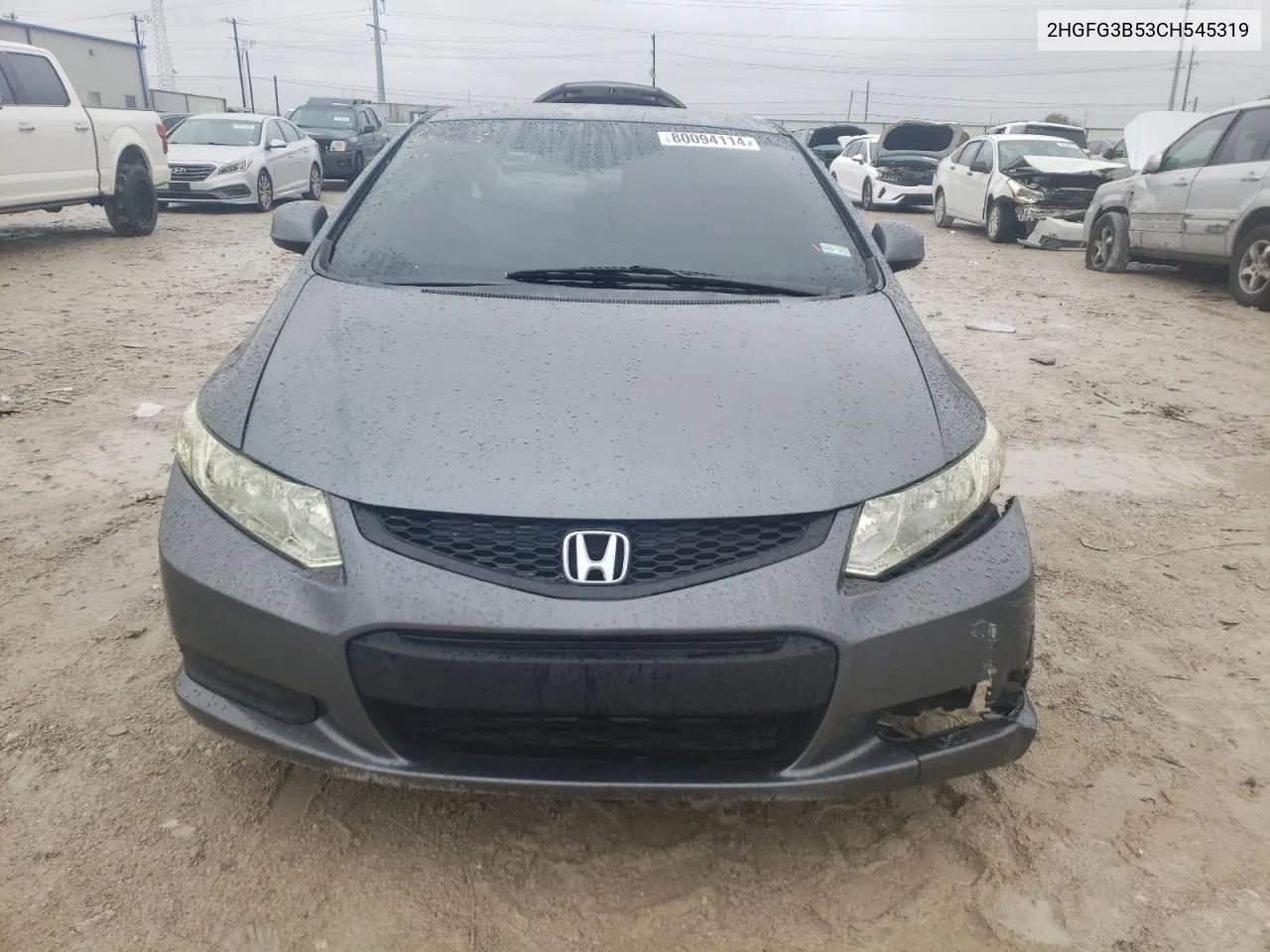 2012 Honda Civic Lx VIN: 2HGFG3B53CH545319 Lot: 80094114