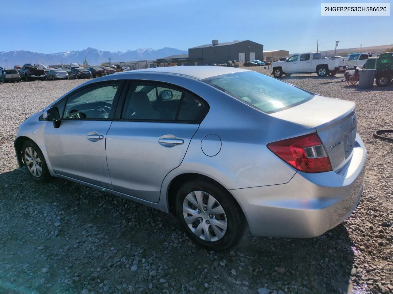 2012 Honda Civic Lx VIN: 2HGFB2F53CH586620 Lot: 80417724