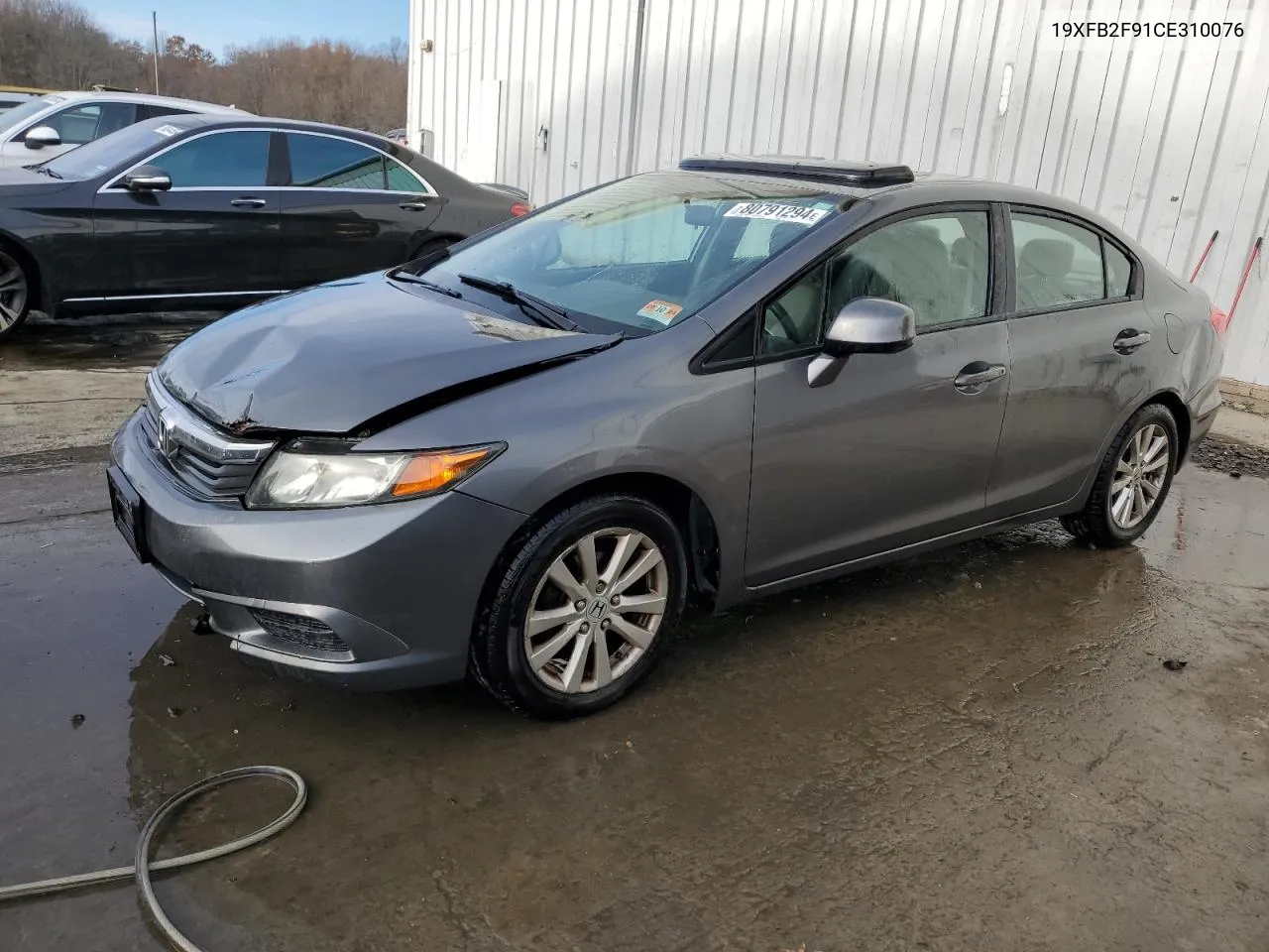 2012 Honda Civic Exl VIN: 19XFB2F91CE310076 Lot: 80791294