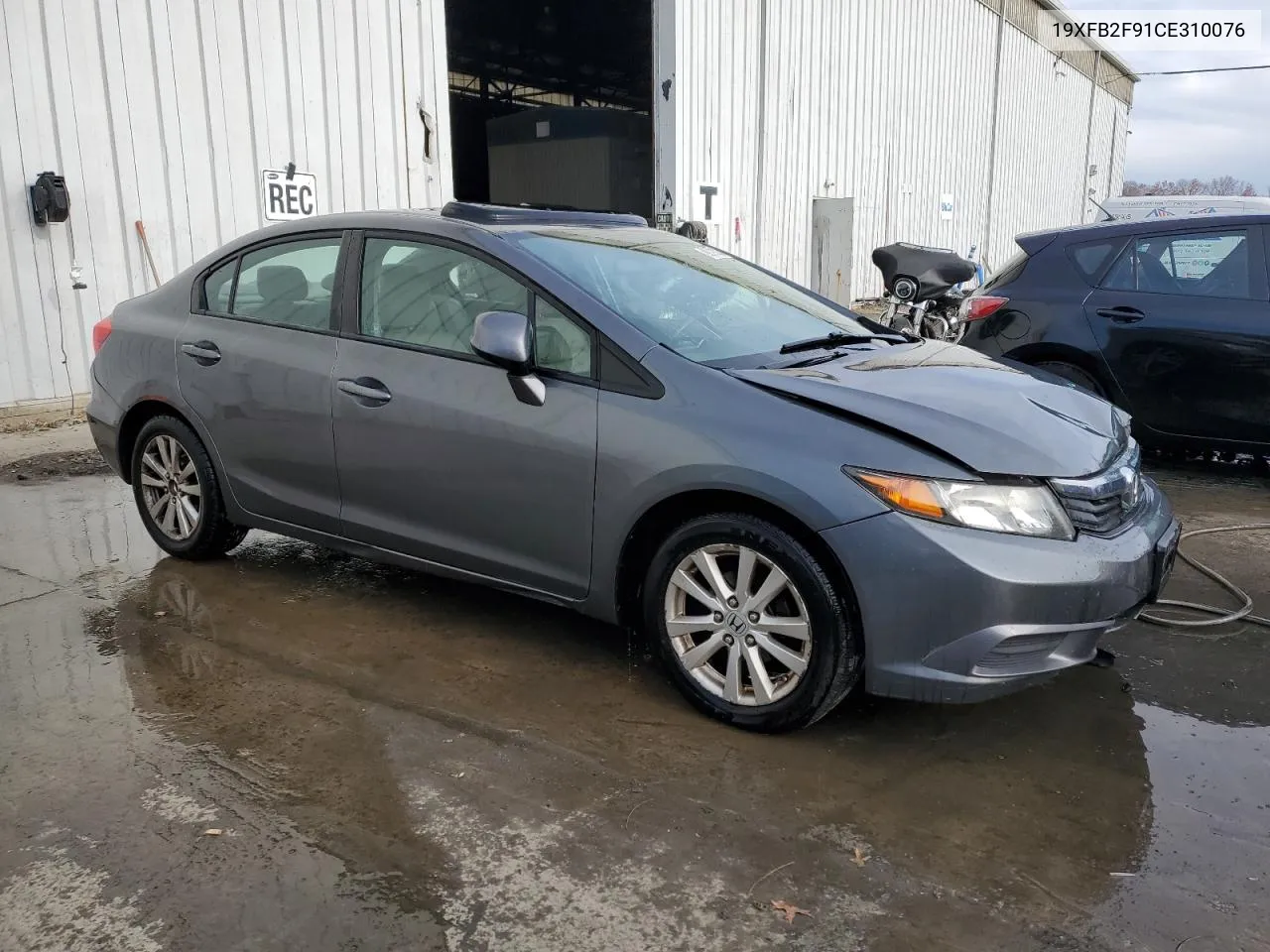 2012 Honda Civic Exl VIN: 19XFB2F91CE310076 Lot: 80791294