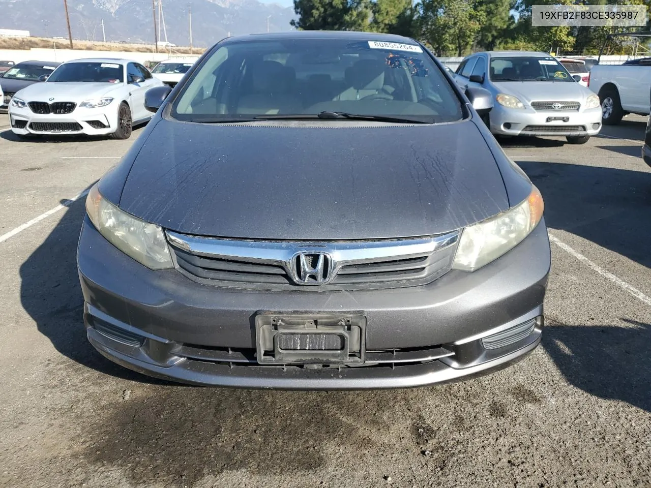 2012 Honda Civic Ex VIN: 19XFB2F83CE335987 Lot: 80855264