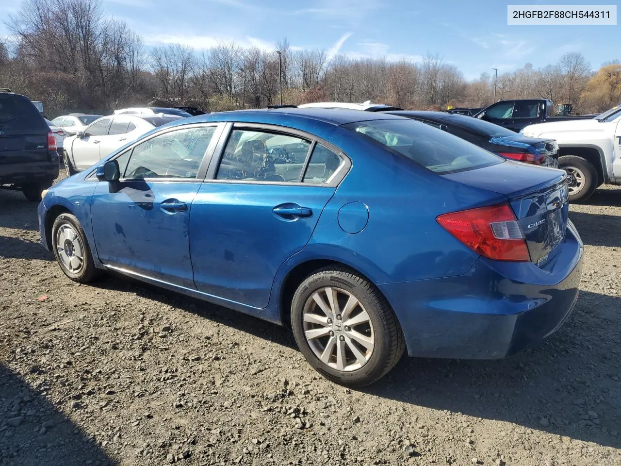 2012 Honda Civic Ex VIN: 2HGFB2F88CH544311 Lot: 80894164