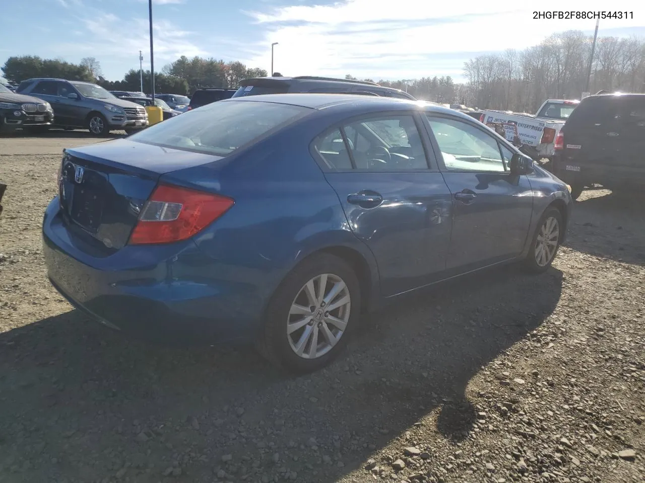 2012 Honda Civic Ex VIN: 2HGFB2F88CH544311 Lot: 80894164