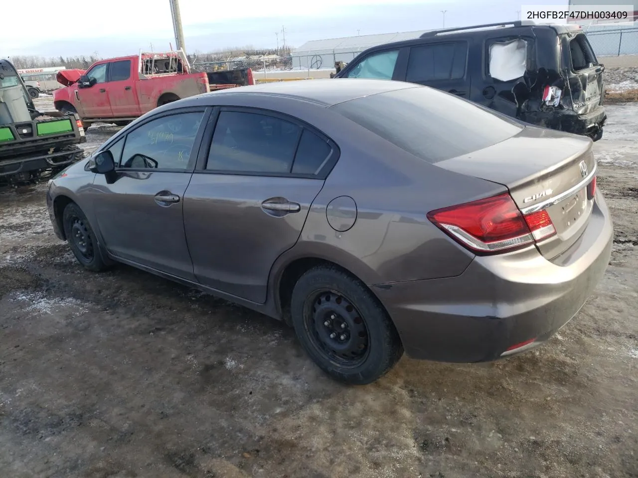 2HGFB2F47DH003409 2013 Honda Civic Lx