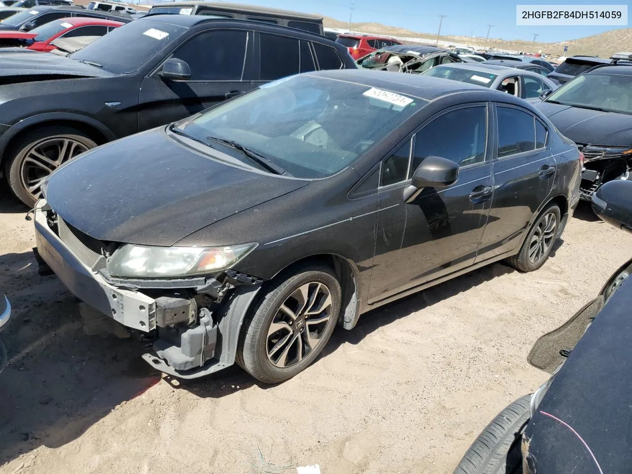 2HGFB2F84DH514059 2013 Honda Civic Ex