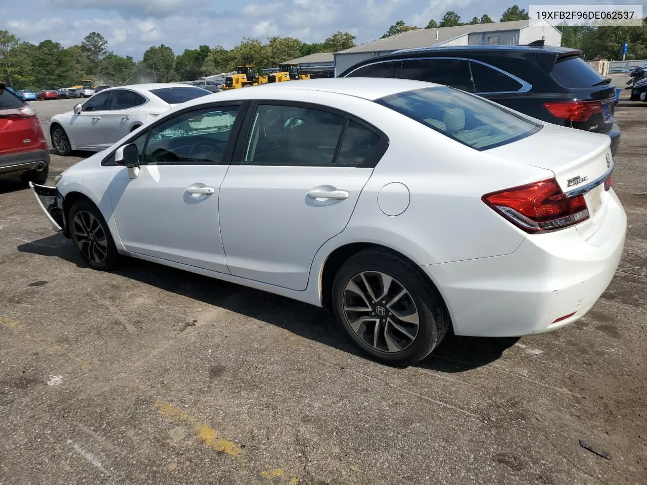 2013 Honda Civic Exl VIN: 19XFB2F96DE062537 Lot: 54081224