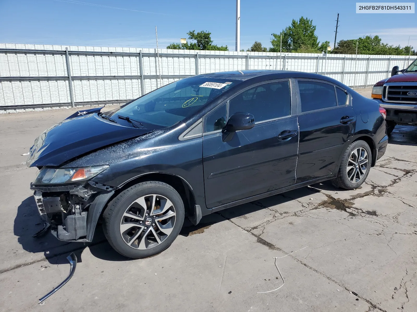 2HGFB2F81DH543311 2013 Honda Civic Ex