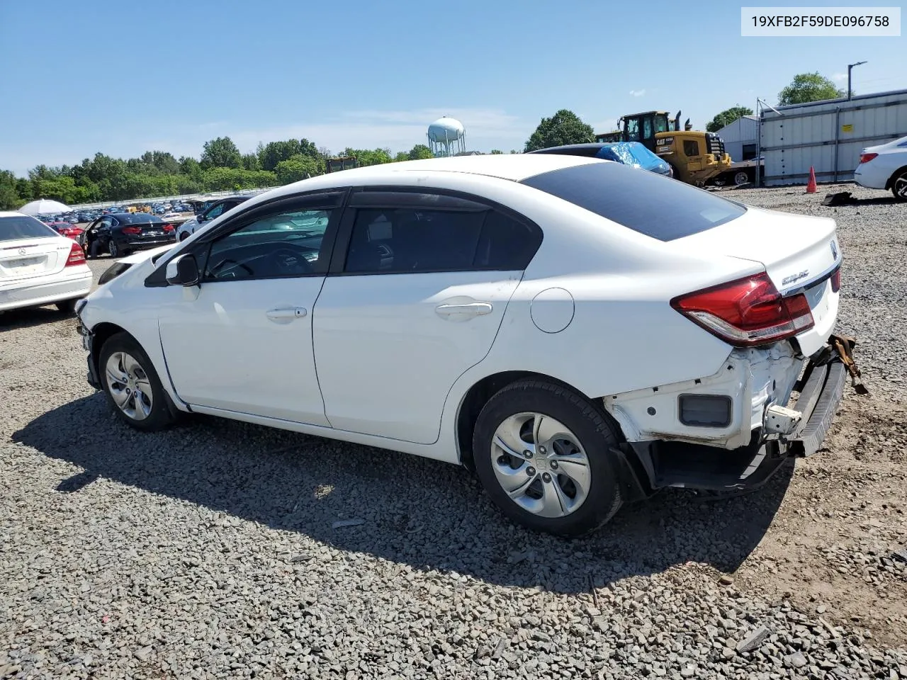 2013 Honda Civic Lx VIN: 19XFB2F59DE096758 Lot: 56473004