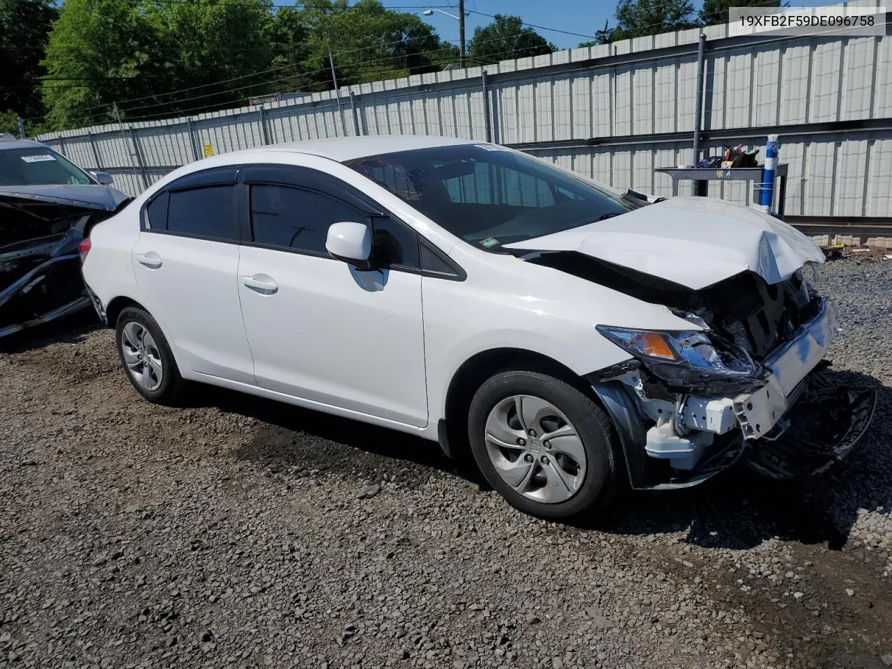 2013 Honda Civic Lx VIN: 19XFB2F59DE096758 Lot: 56473004