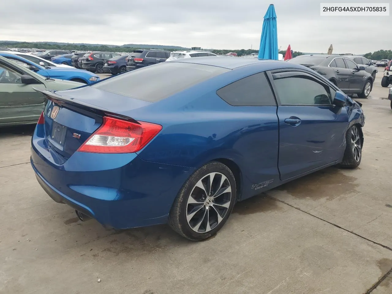 2013 Honda Civic Si VIN: 2HGFG4A5XDH705835 Lot: 57821584