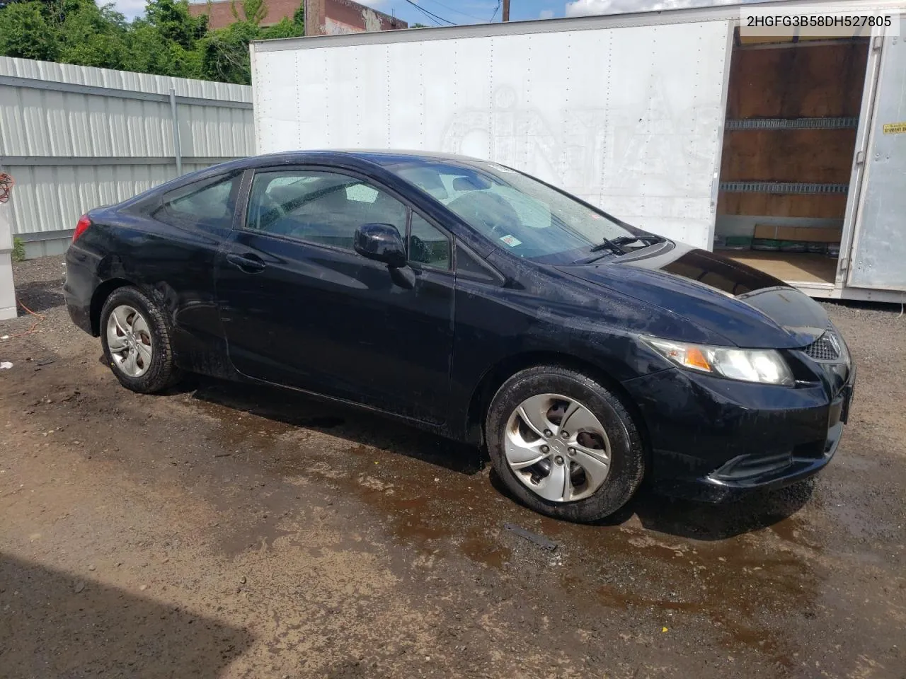 2013 Honda Civic Lx VIN: 2HGFG3B58DH527805 Lot: 58611184