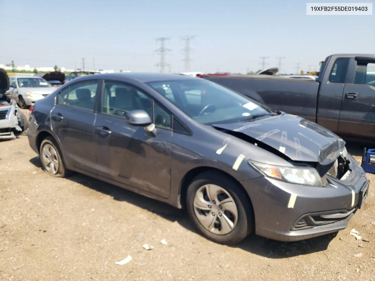 2013 Honda Civic Lx VIN: 19XFB2F55DE019403 Lot: 59471514