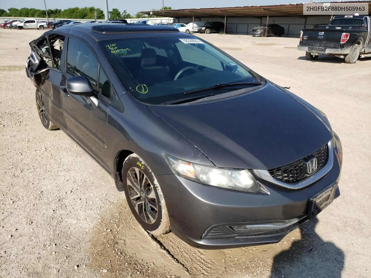 2013 Honda Civic Ex VIN: 2HGFB2F88DH505963 Lot: 59512913