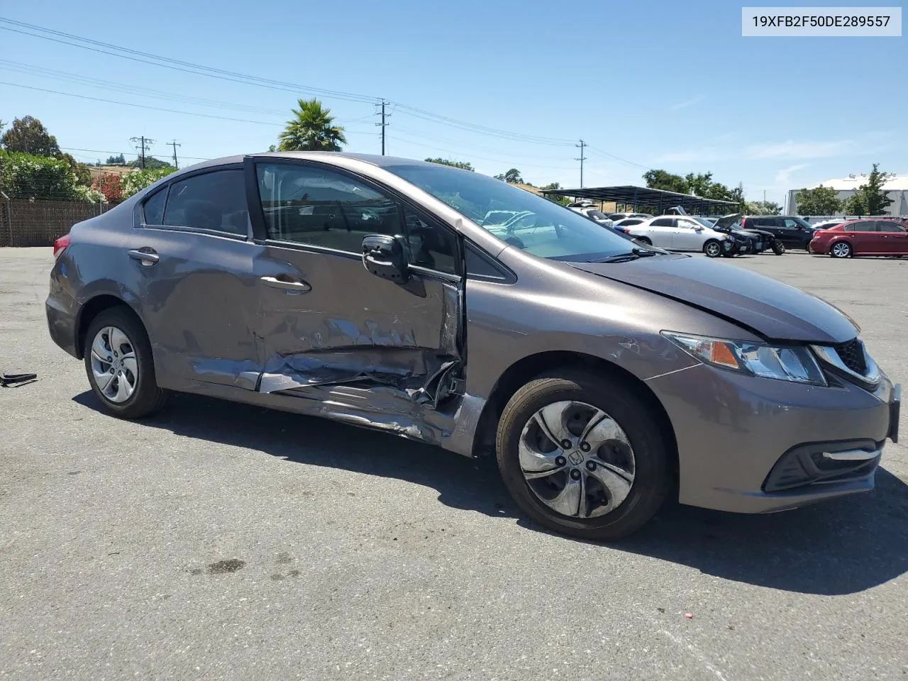 2013 Honda Civic Lx VIN: 19XFB2F50DE289557 Lot: 59682694