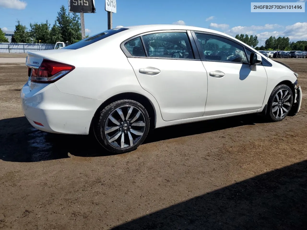 2013 Honda Civic Touring VIN: 2HGFB2F70DH101496 Lot: 61042604