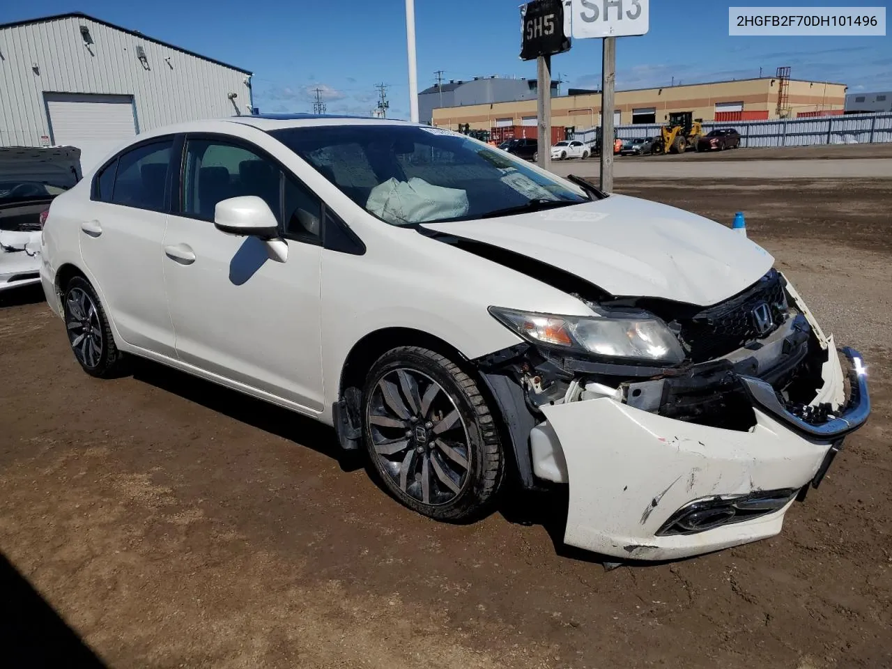 2013 Honda Civic Touring VIN: 2HGFB2F70DH101496 Lot: 61042604