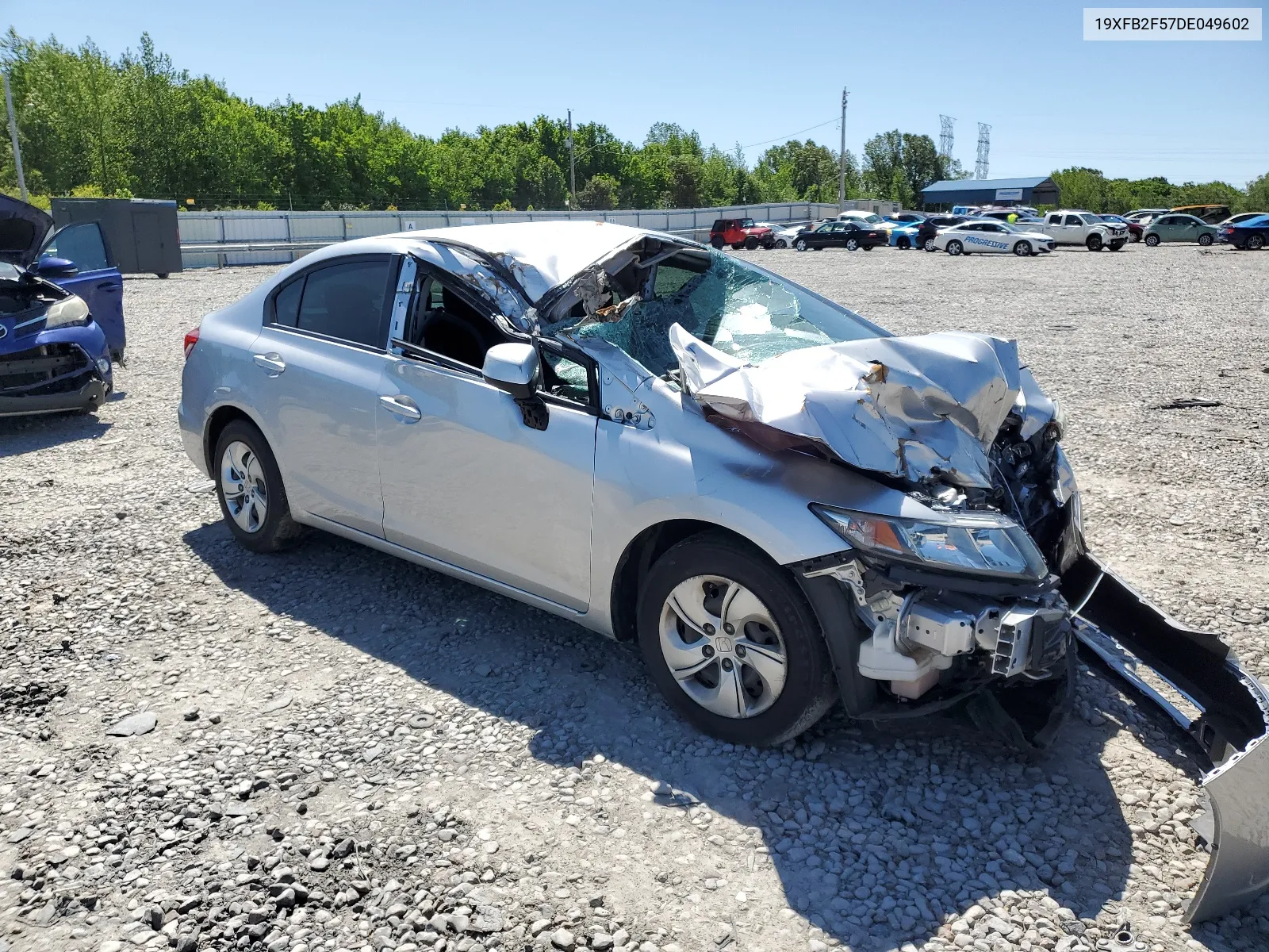 2013 Honda Civic Lx VIN: 19XFB2F57DE049602 Lot: 61381104