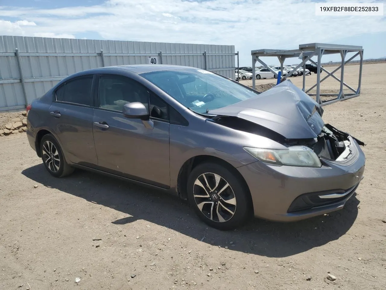 2013 Honda Civic Ex VIN: 19XFB2F88DE252833 Lot: 64608094