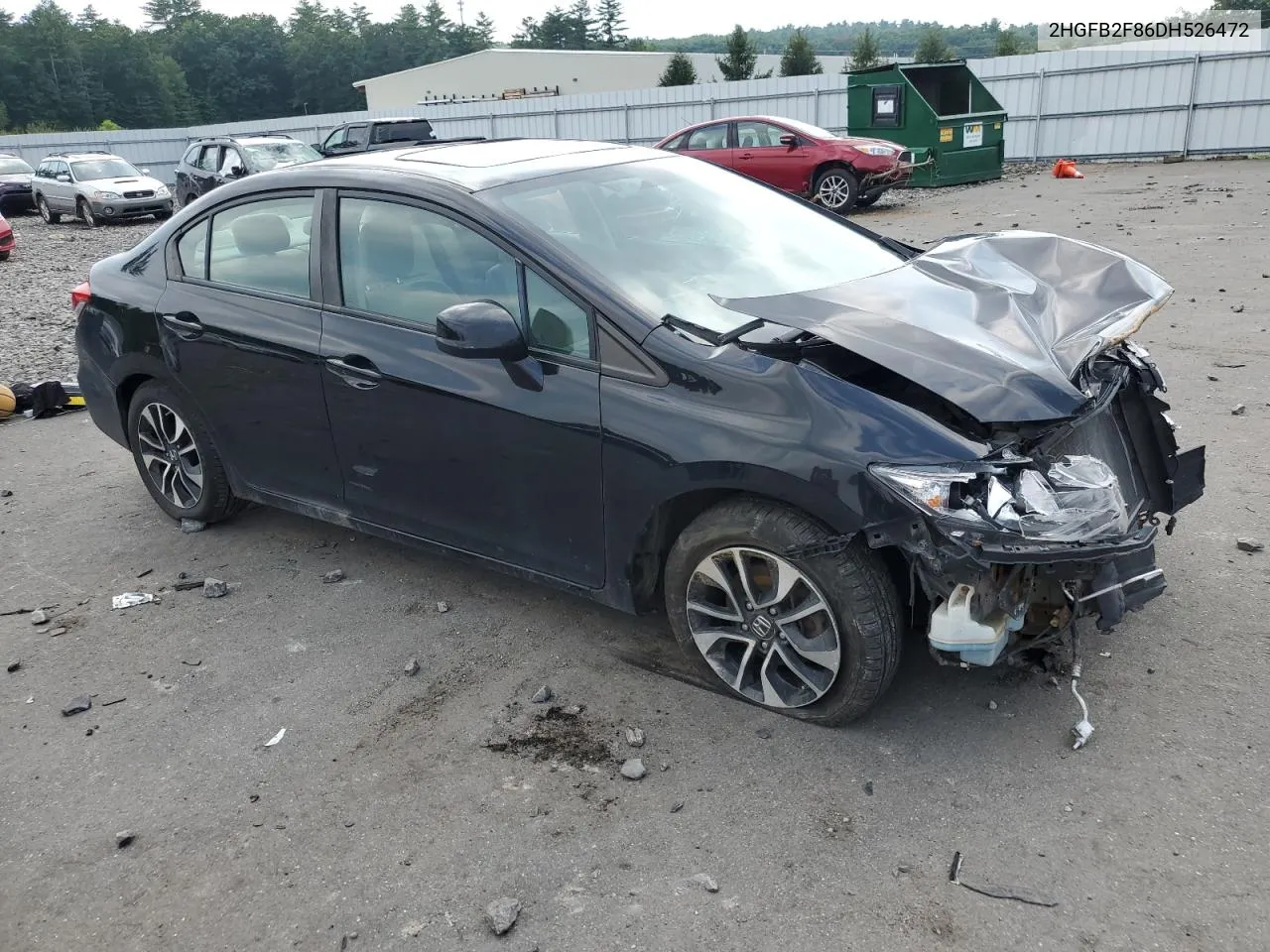 2HGFB2F86DH526472 2013 Honda Civic Ex