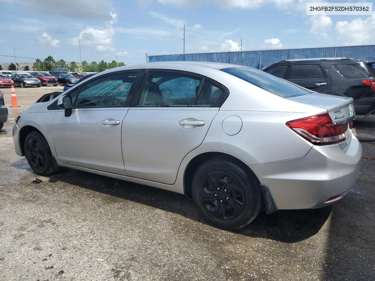 2013 Honda Civic Lx VIN: 2HGFB2F52DH570362 Lot: 64813154