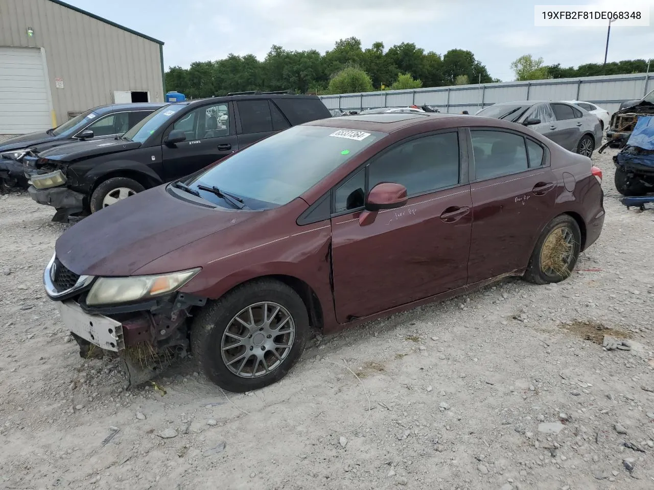 2013 Honda Civic Ex VIN: 19XFB2F81DE068348 Lot: 65331364