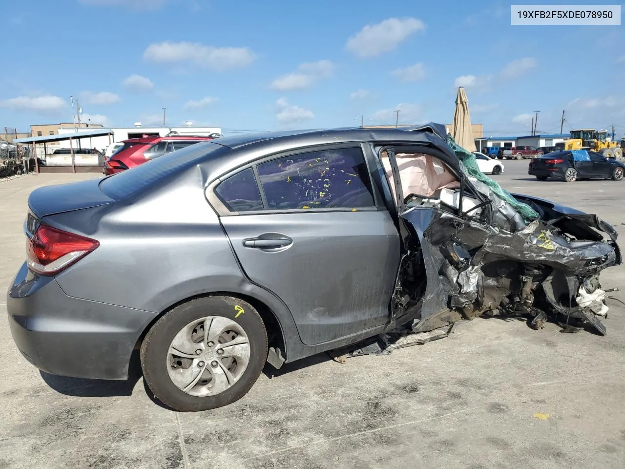 2013 Honda Civic Lx VIN: 19XFB2F5XDE078950 Lot: 65331654