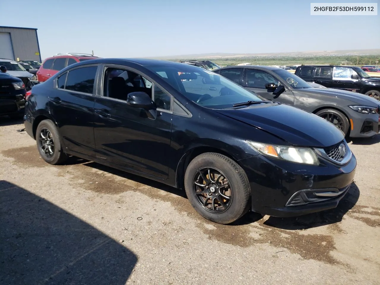 2013 Honda Civic Lx VIN: 2HGFB2F53DH599112 Lot: 65963454