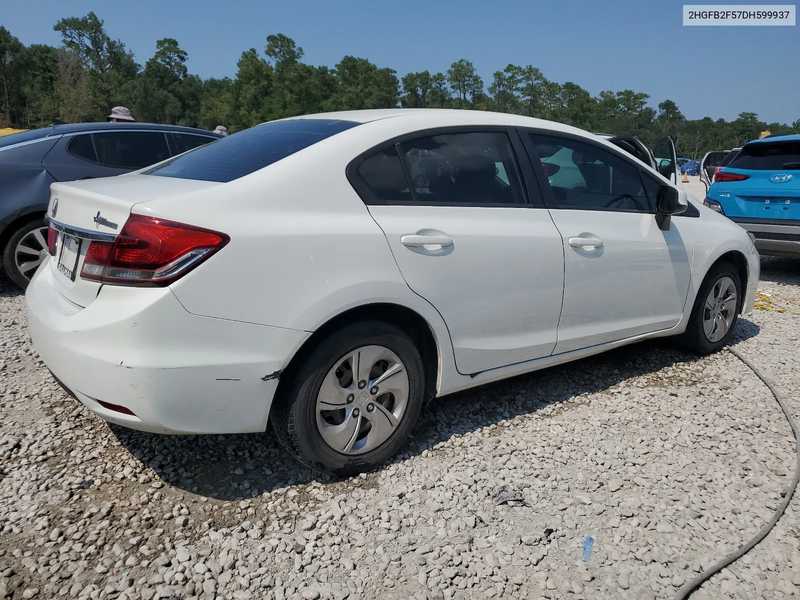 2013 Honda Civic Lx VIN: 2HGFB2F57DH599937 Lot: 66333574