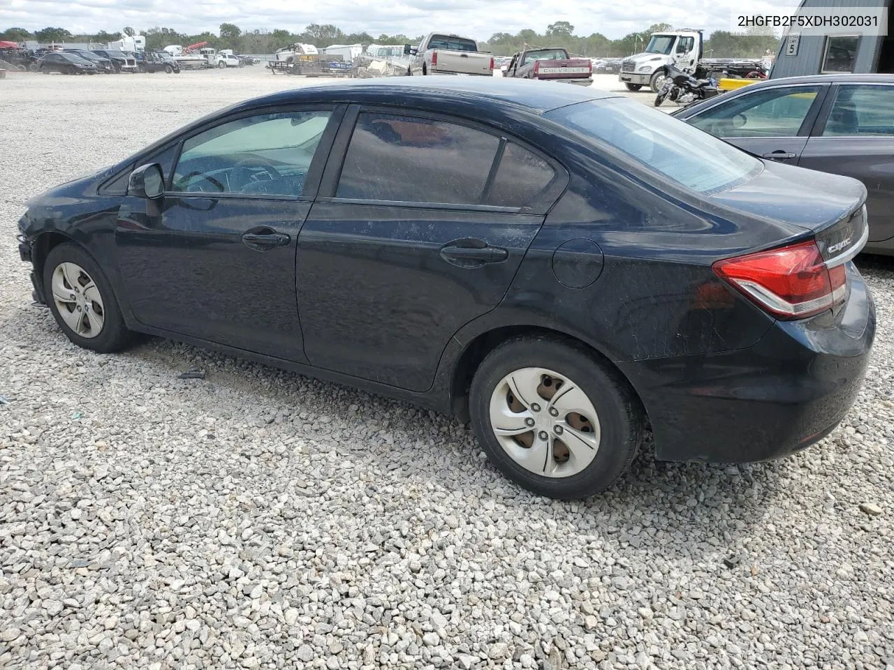 2013 Honda Civic Lx VIN: 2HGFB2F5XDH302031 Lot: 66557144