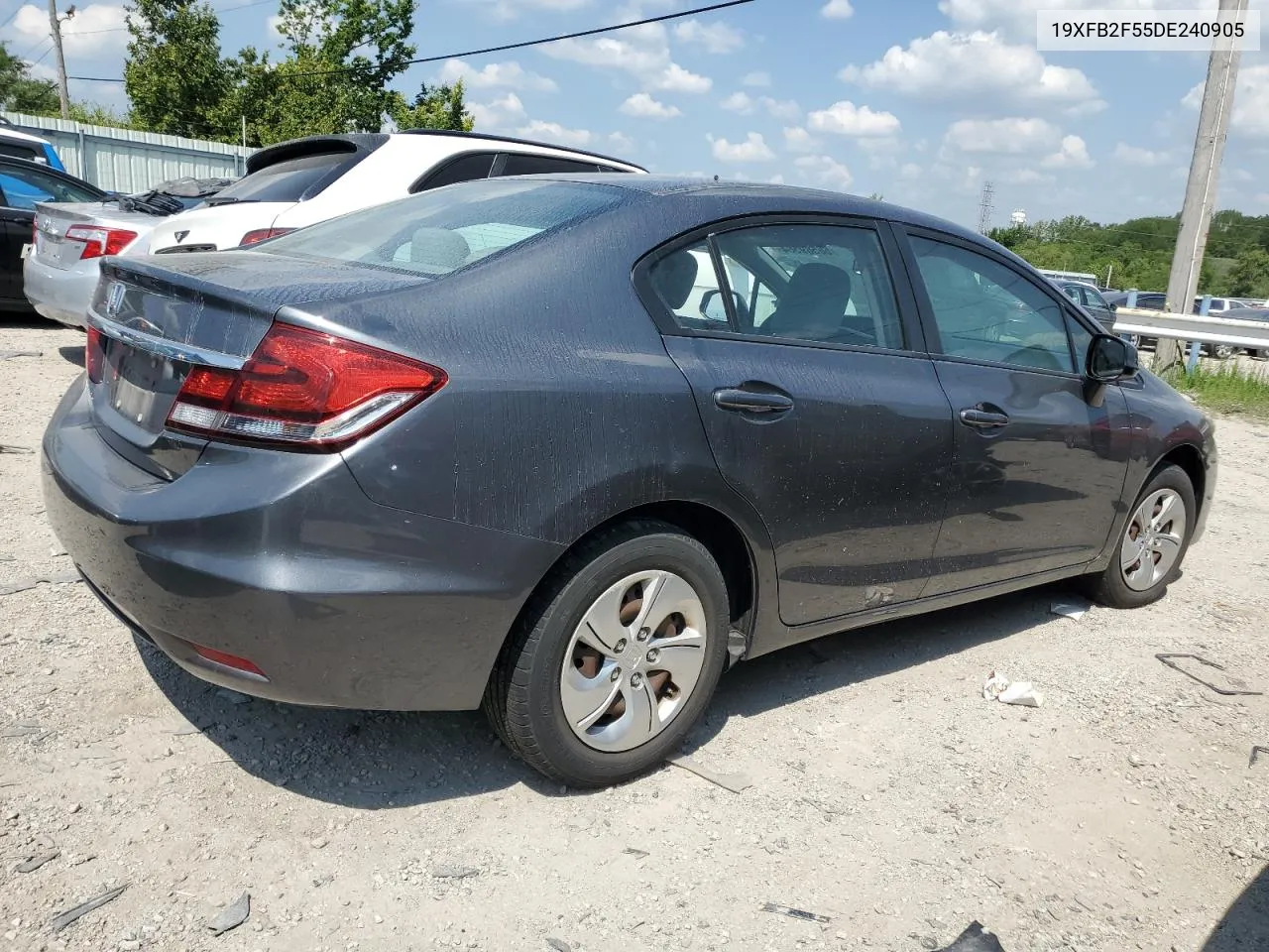 2013 Honda Civic Lx VIN: 19XFB2F55DE240905 Lot: 66589584