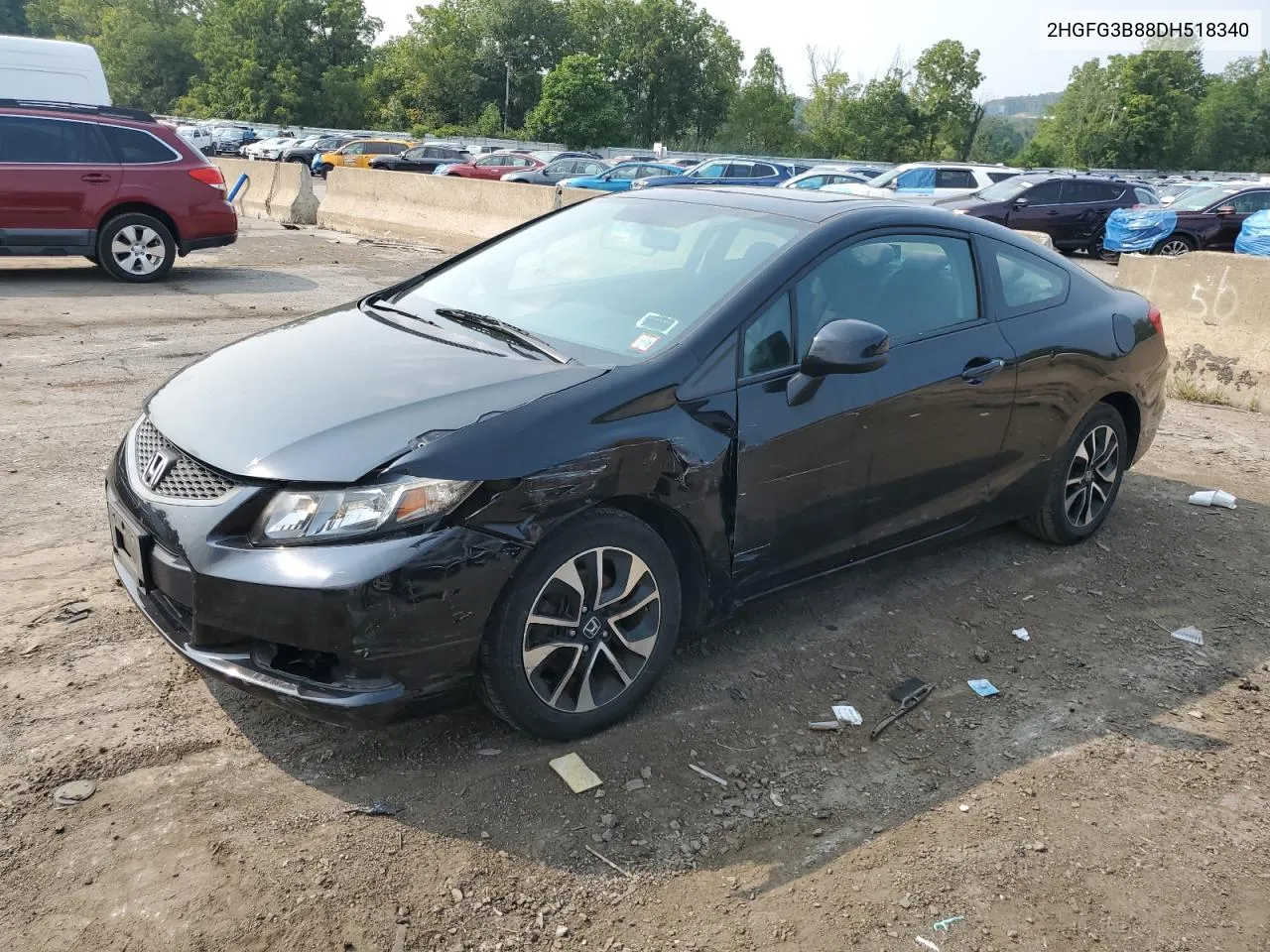 2013 Honda Civic Ex VIN: 2HGFG3B88DH518340 Lot: 66949704