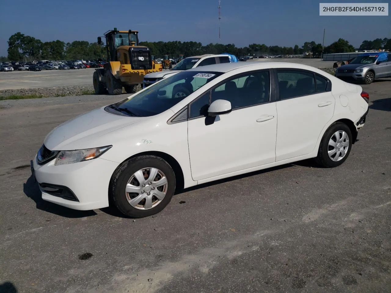 2013 Honda Civic Lx VIN: 2HGFB2F54DH557192 Lot: 67195764