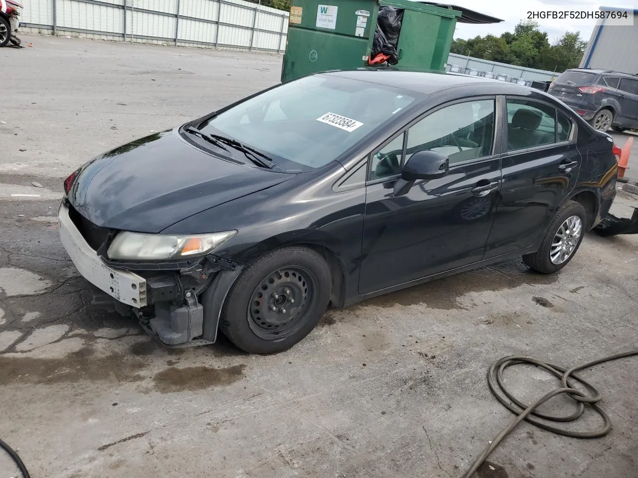 2HGFB2F52DH587694 2013 Honda Civic Lx