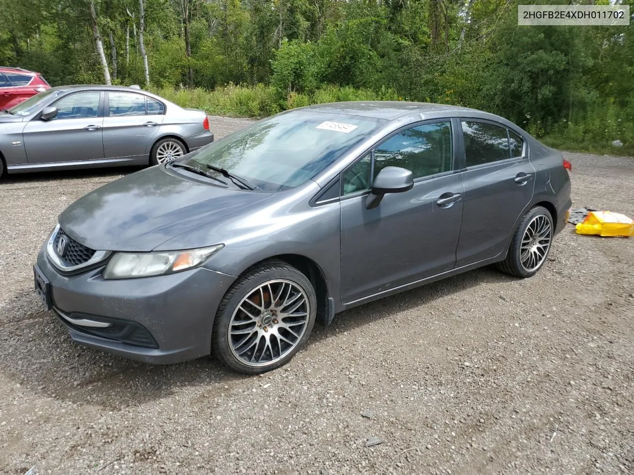 2013 Honda Civic Lx VIN: 2HGFB2E4XDH011702 Lot: 67468494