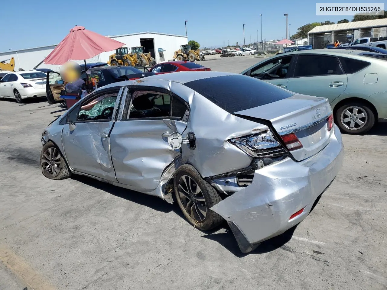 2013 Honda Civic Ex VIN: 2HGFB2F84DH535266 Lot: 68125804