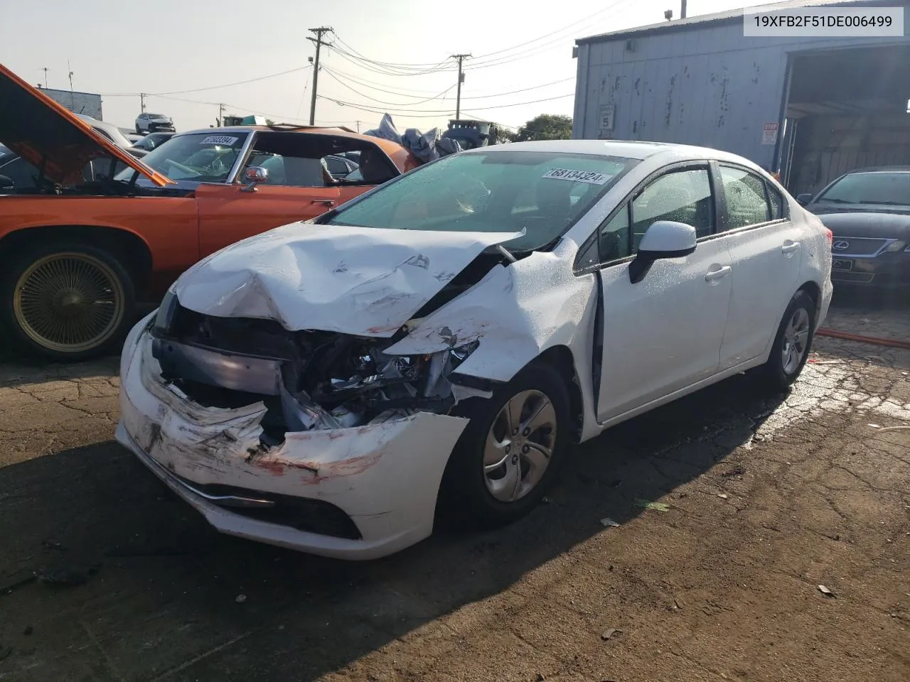 2013 Honda Civic Lx VIN: 19XFB2F51DE006499 Lot: 68134324