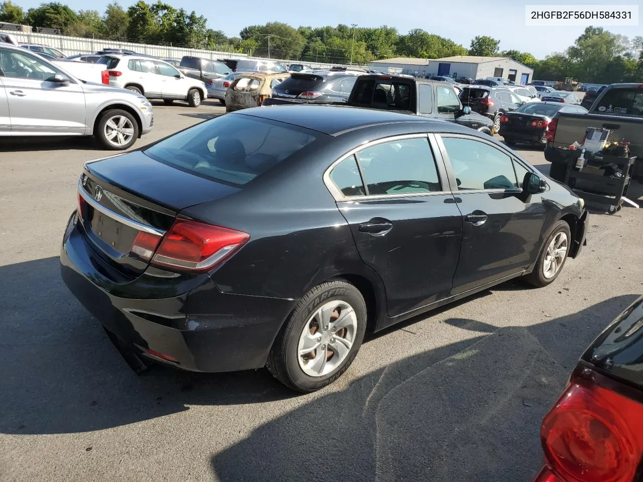 2013 Honda Civic Lx VIN: 2HGFB2F56DH584331 Lot: 68178664