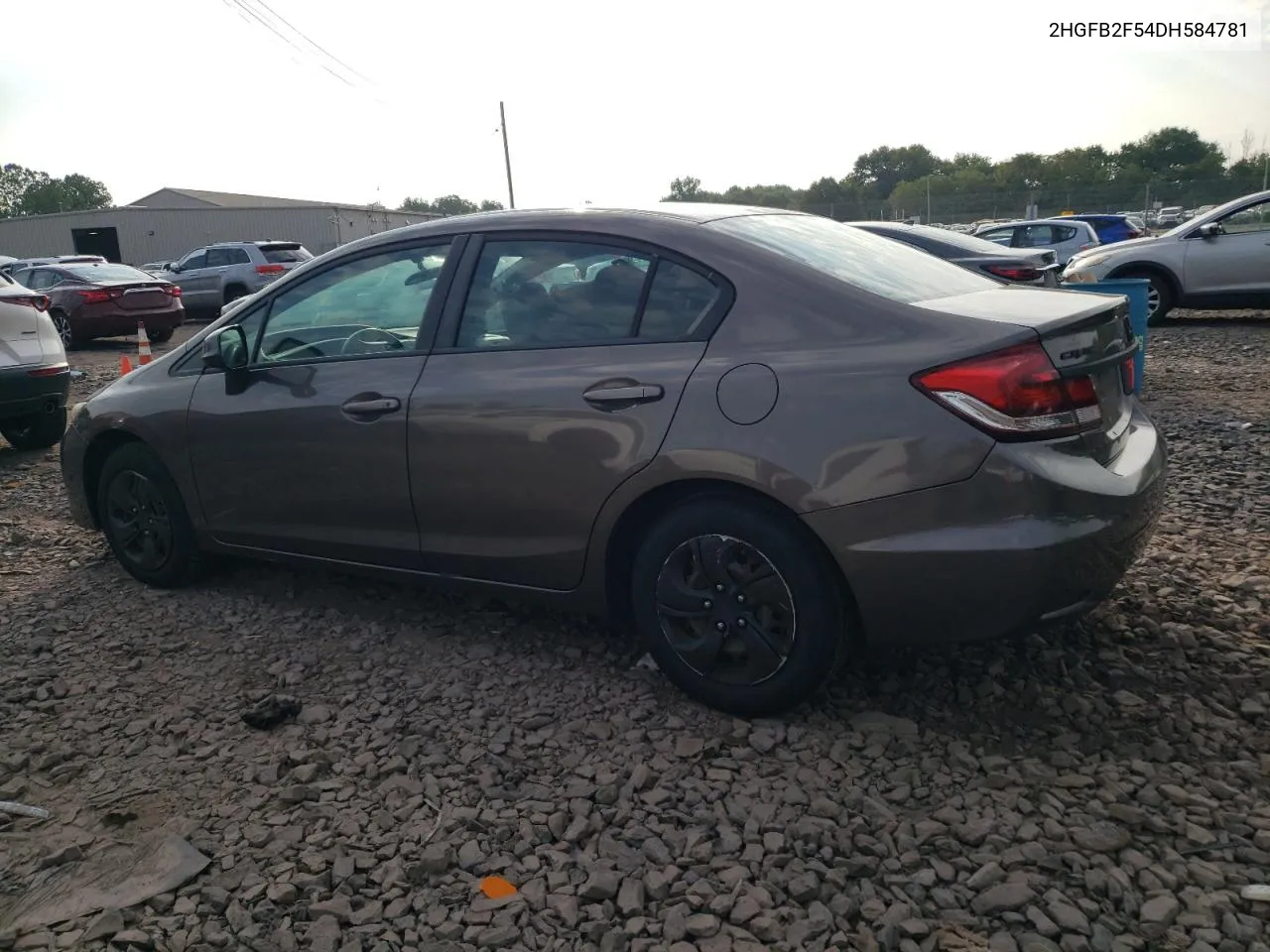 2013 Honda Civic Lx VIN: 2HGFB2F54DH584781 Lot: 68484914