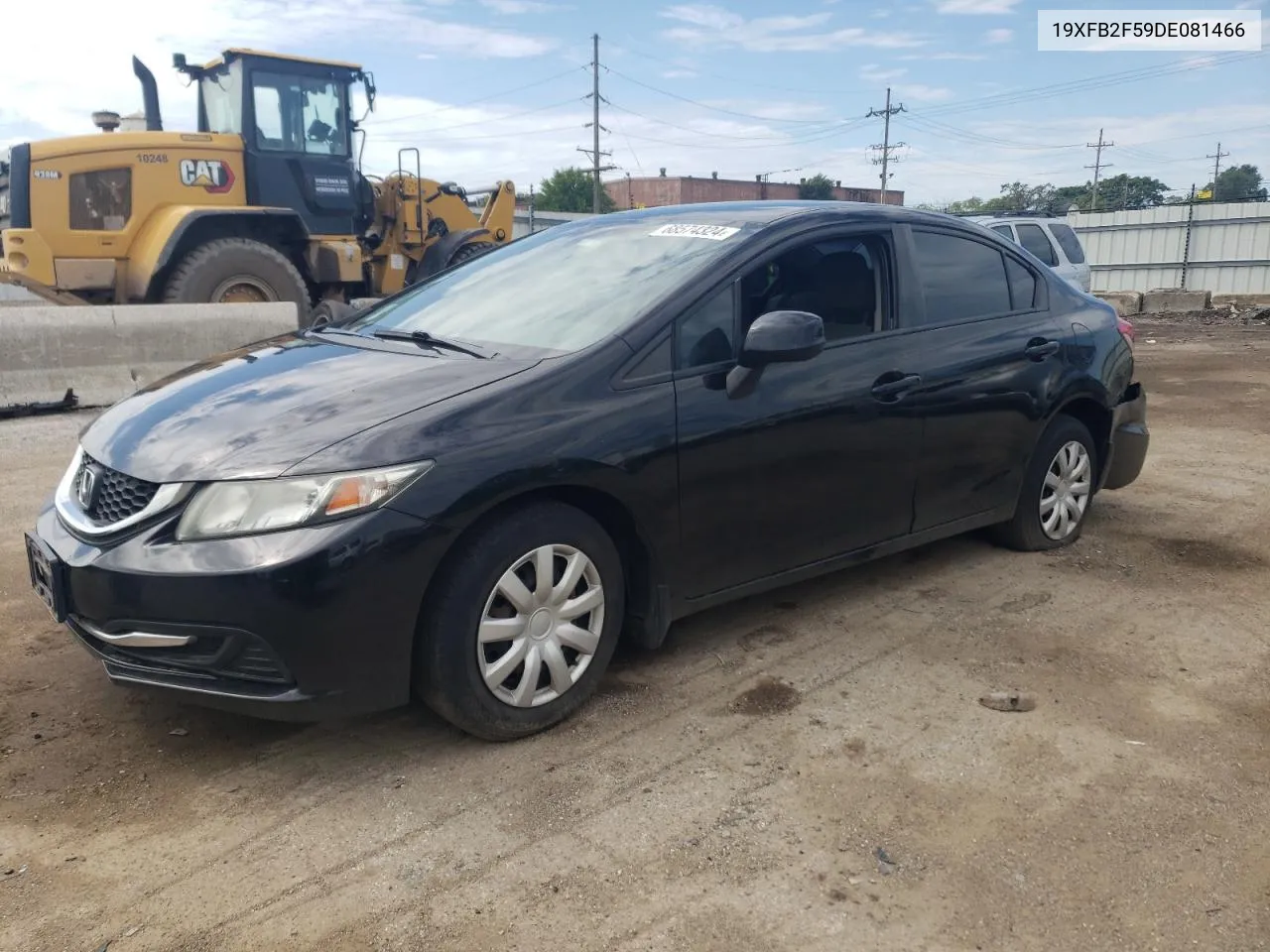 2013 Honda Civic Lx VIN: 19XFB2F59DE081466 Lot: 68574324