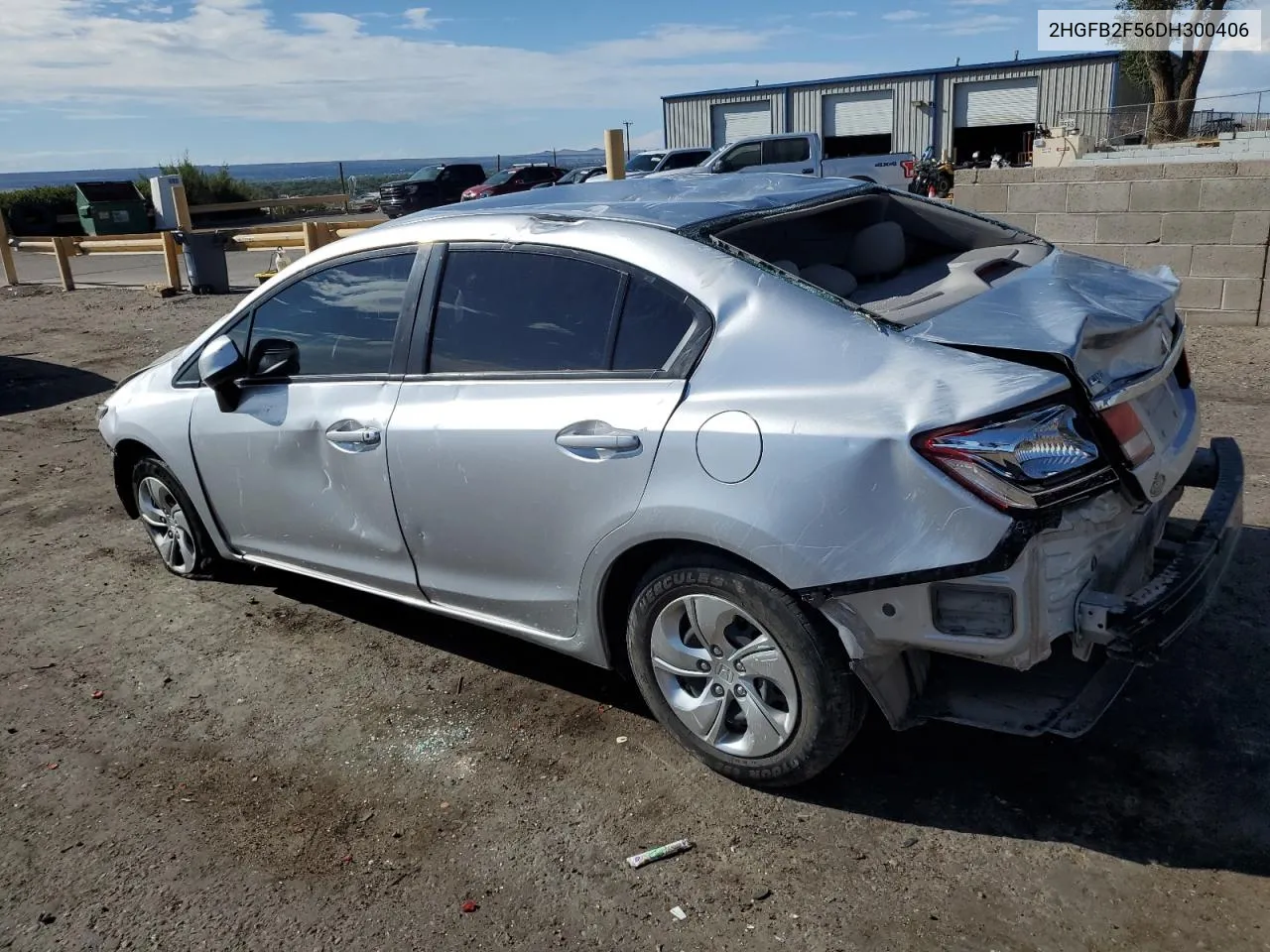 2013 Honda Civic Lx VIN: 2HGFB2F56DH300406 Lot: 68926604