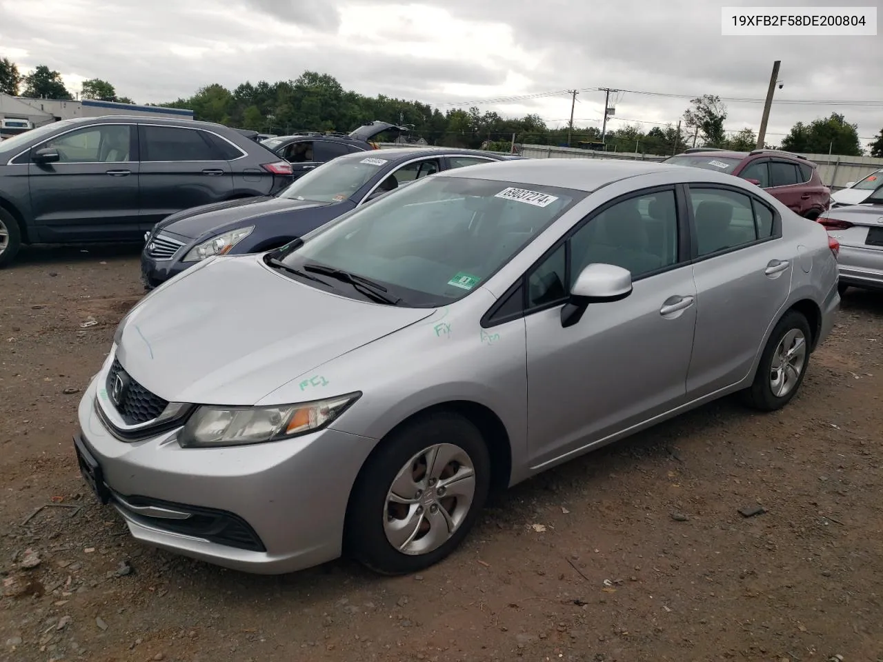 2013 Honda Civic Lx VIN: 19XFB2F58DE200804 Lot: 69037274