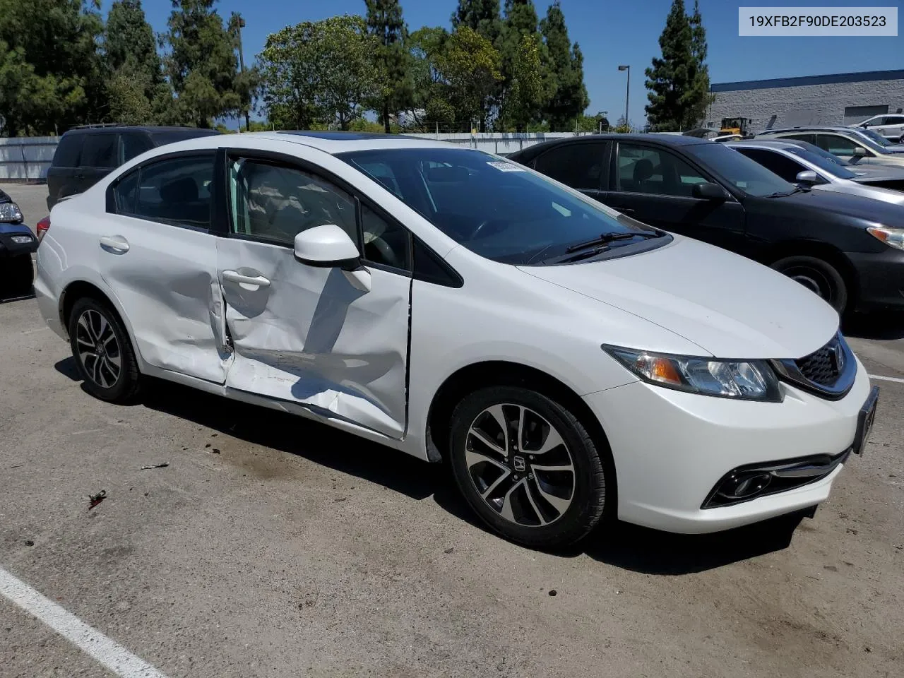 2013 Honda Civic Exl VIN: 19XFB2F90DE203523 Lot: 69058704