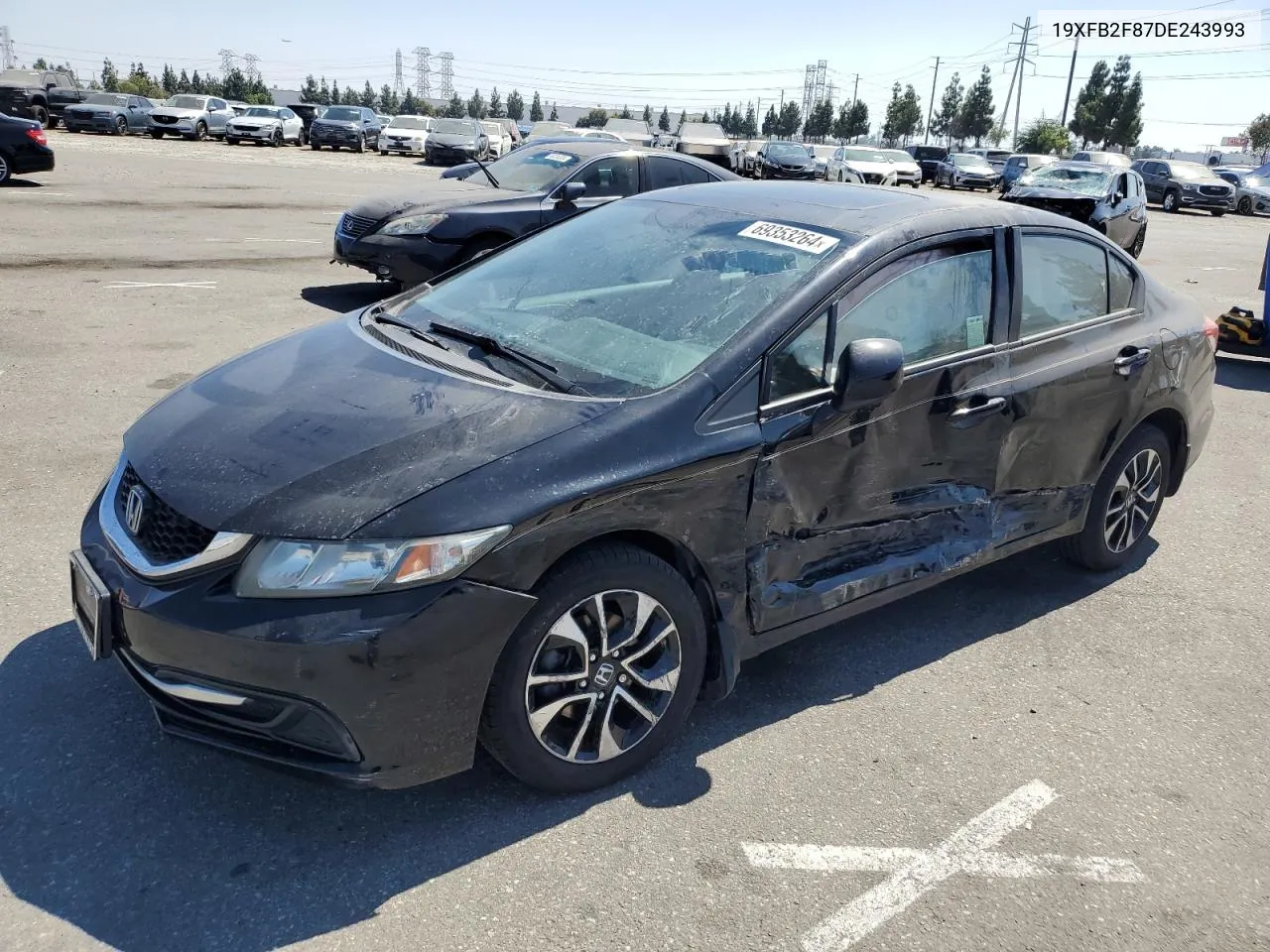 2013 Honda Civic Ex VIN: 19XFB2F87DE243993 Lot: 69353264